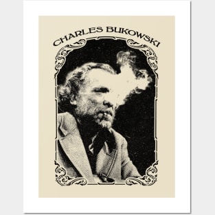 Charles Bukowski Smoking Vintage Posters and Art